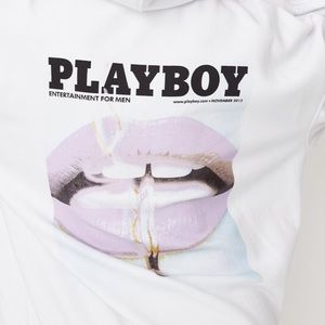 🤍🐰PLAYBOY WHITE HOODIE🐰🤍